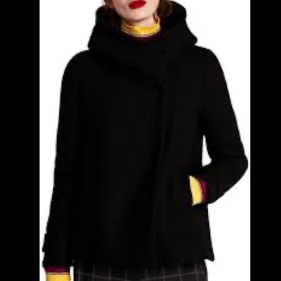 Zara Wool Coat with Hoodie - Picture 1 of 8